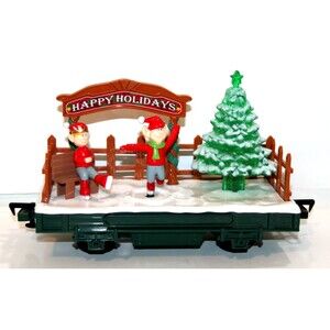Eztec North Pole Express Elves Ice Skating Car G Scale Train Replacement Holiday